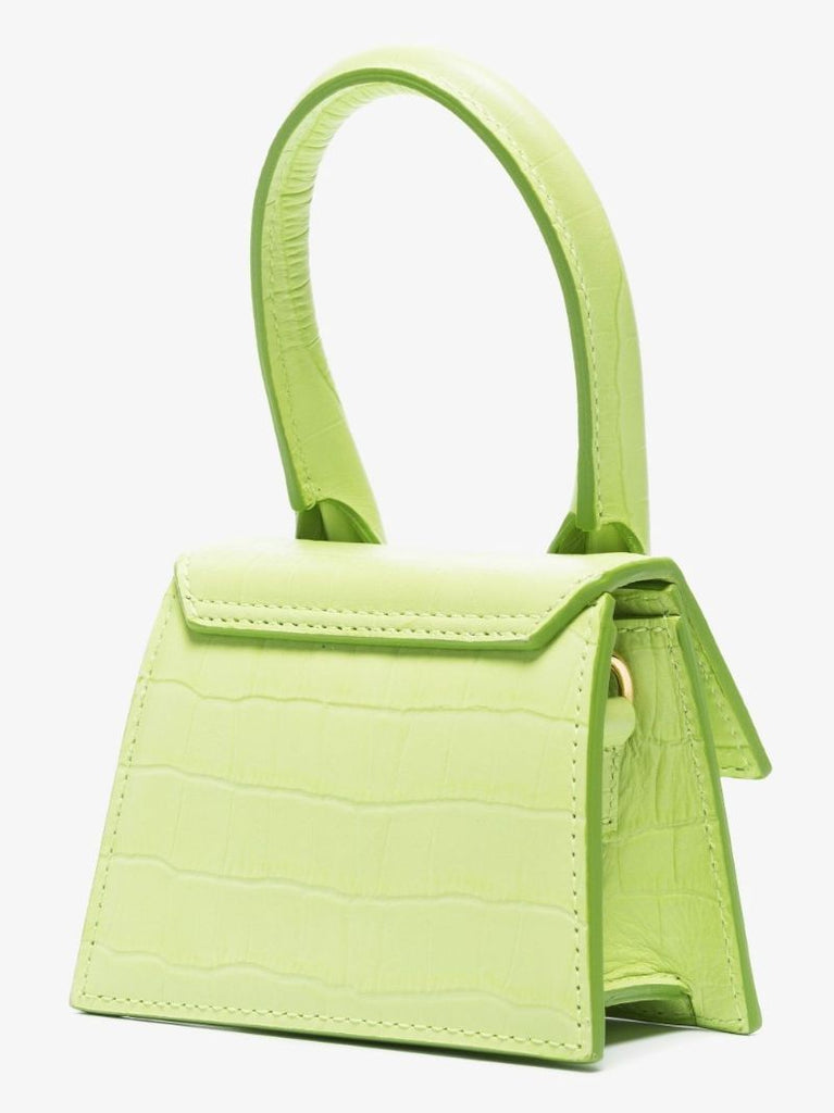 Green Le Chiquito Mock Croc Leather Mini Bag