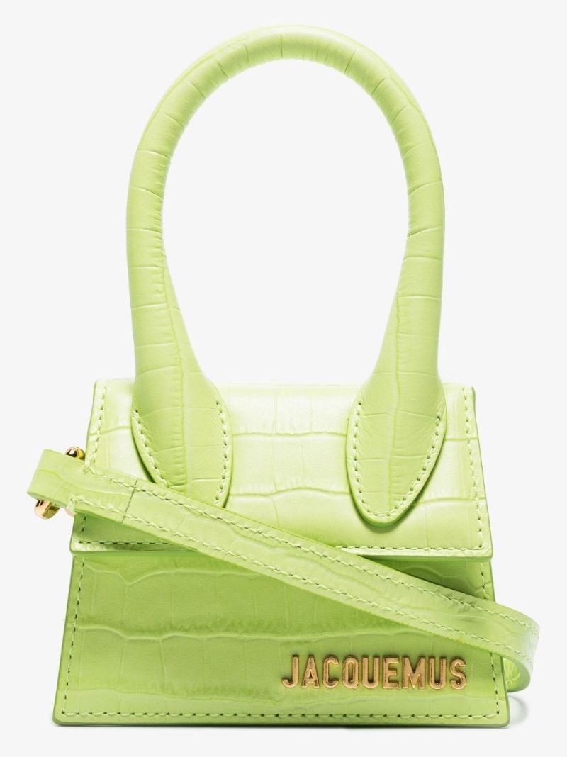 Green Le Chiquito Mock Croc Leather Mini Bag