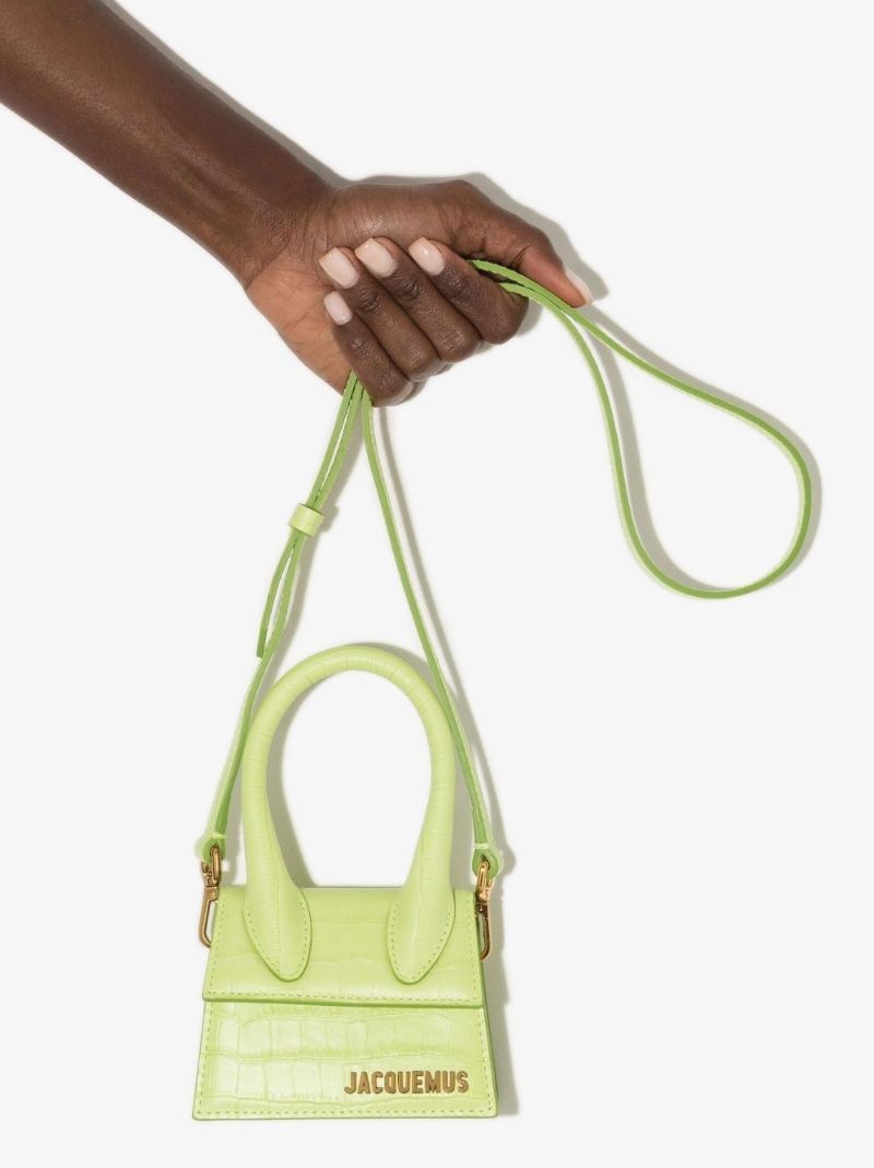Green Le Chiquito Mock Croc Leather Mini Bag