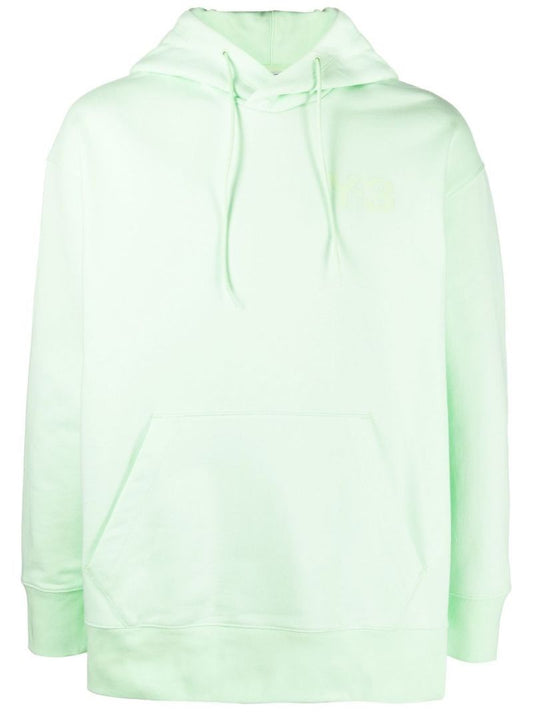 Green Drawstring Long-sleeve Cotton Hoodie