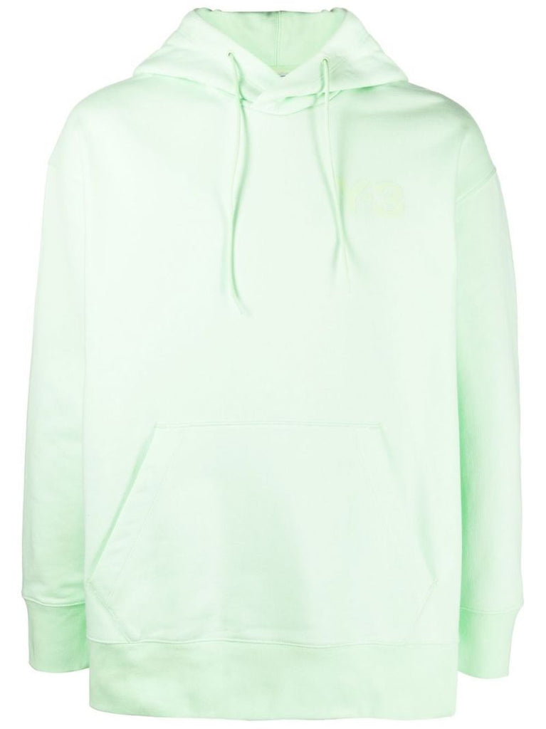 Green Drawstring Long-sleeve Cotton Hoodie