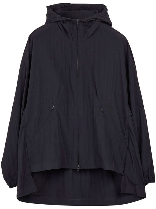 Black Light Shell Hooded Windbreaker