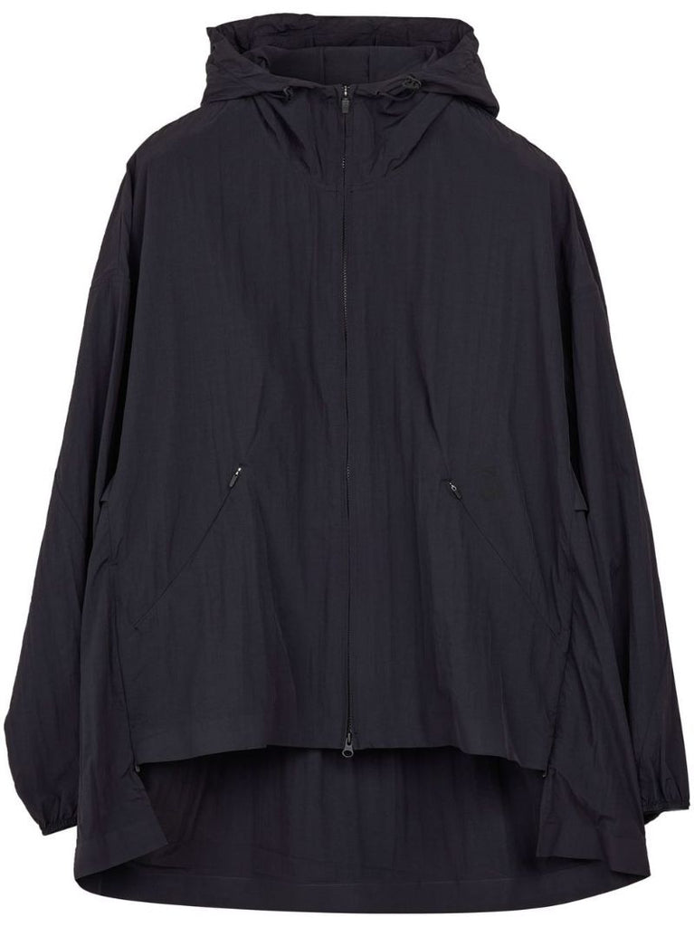 Black Light Shell Hooded Windbreaker