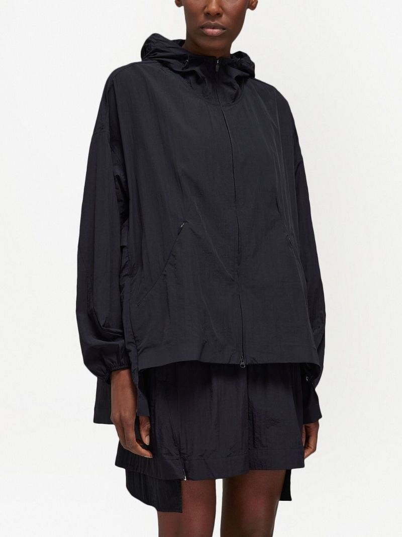 Black Light Shell Hooded Windbreaker