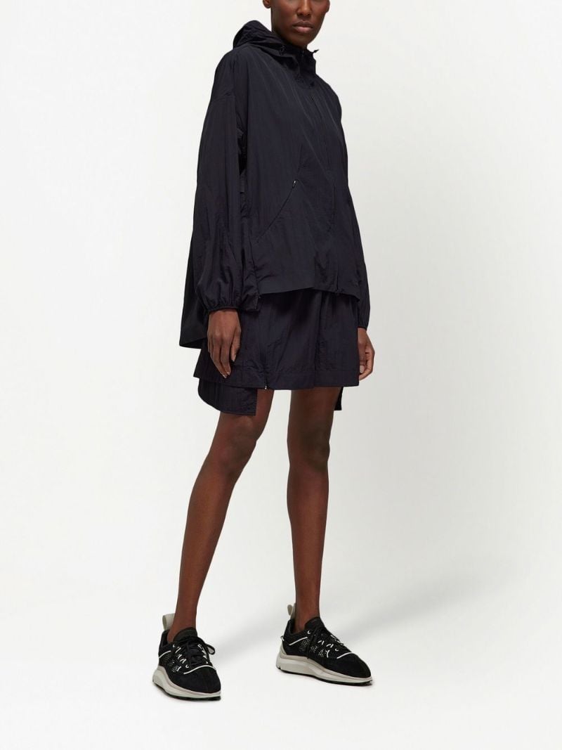 Black Light Shell Hooded Windbreaker