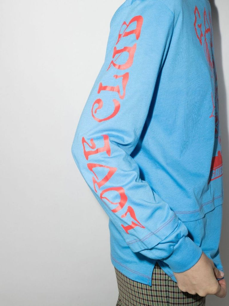 Logo Print Organic Cotton Long Sleeve T-shirt