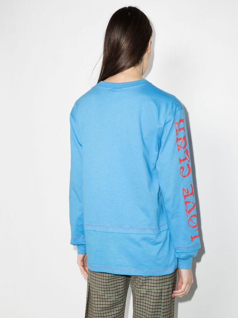 Logo Print Organic Cotton Long Sleeve T-shirt