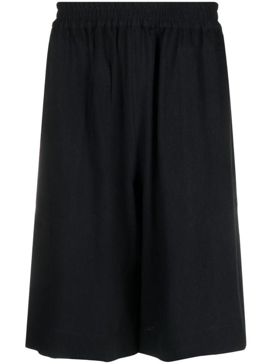 Blue Helix Wide-leg Shorts