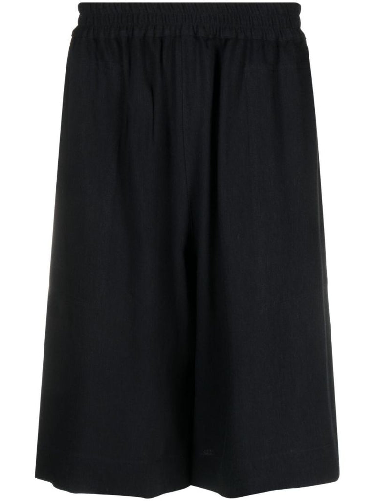 Blue Helix Wide-leg Shorts