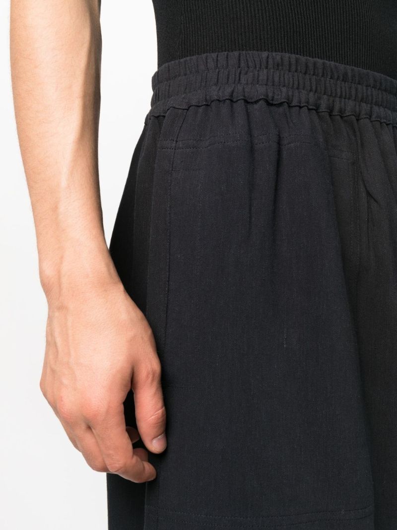 Blue Helix Wide-leg Shorts