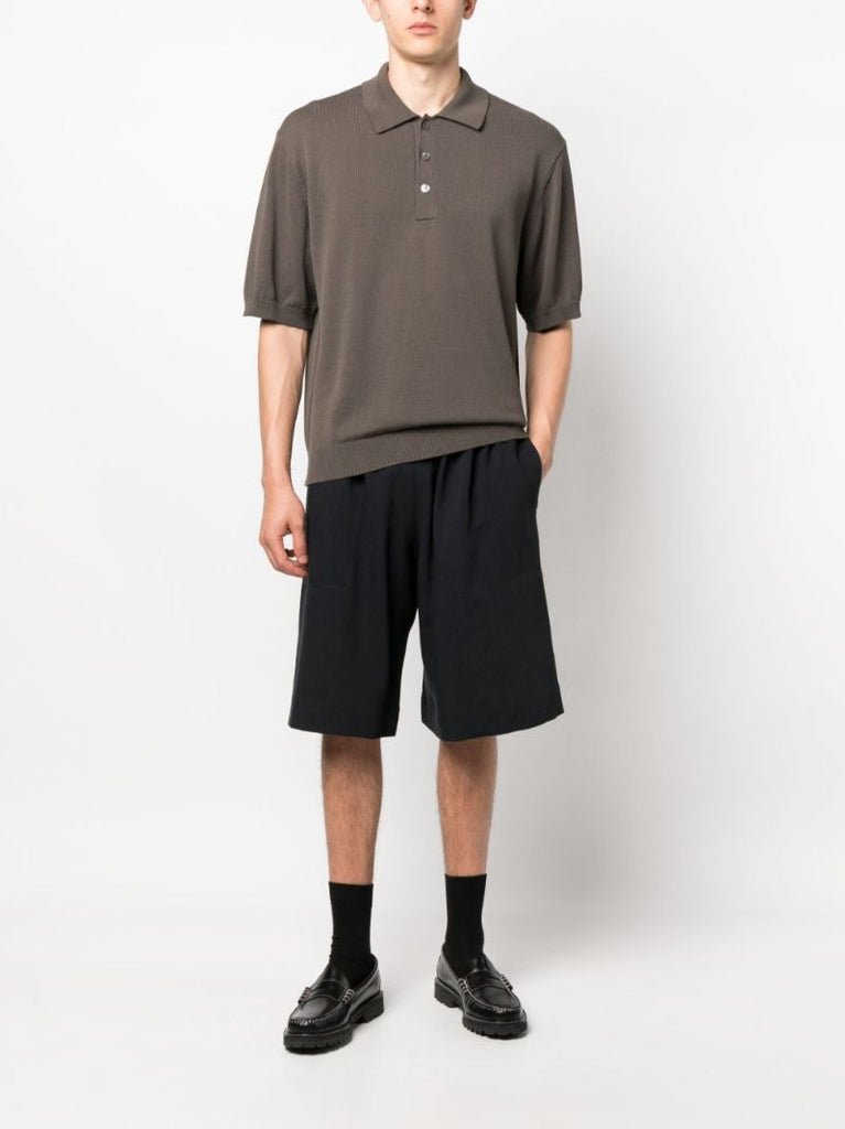 Blue Helix Wide-leg Shorts