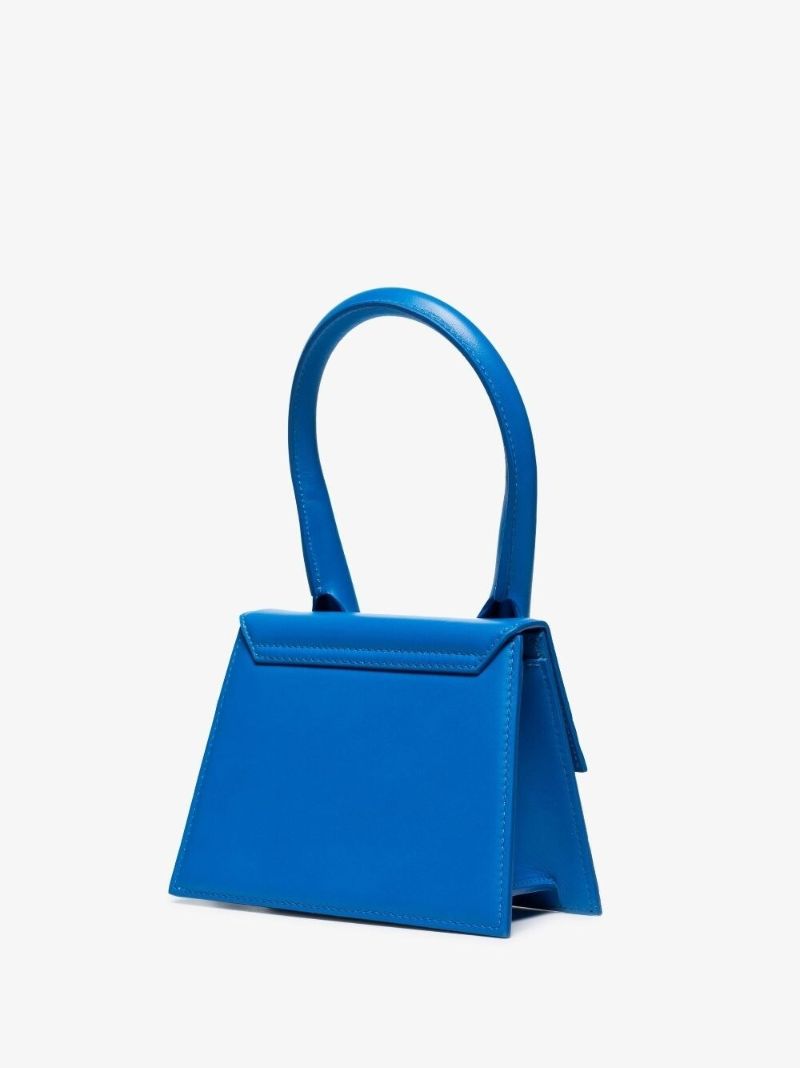 Blue Le Chiquito Moyen Leather Tote Bag