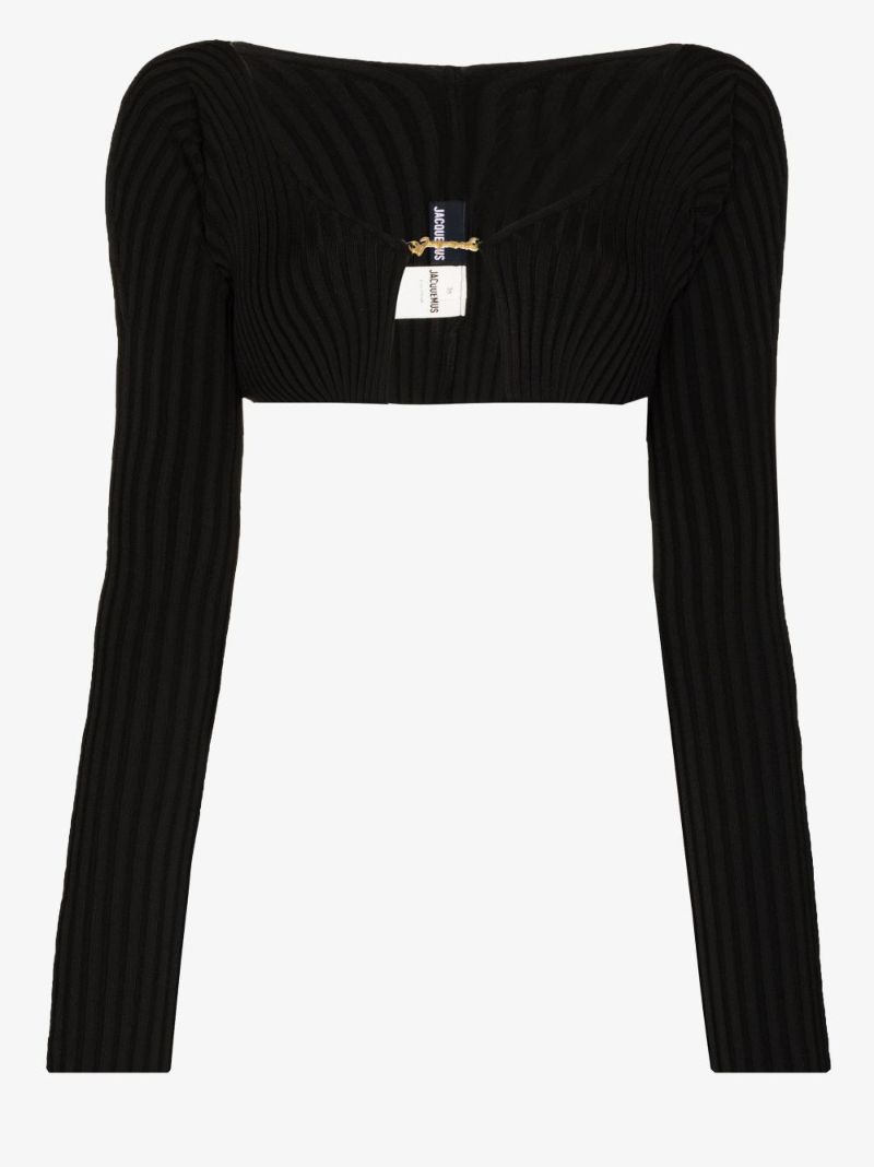 La Maille PralÃ_x0083_Â¹ Cropped Cardigan