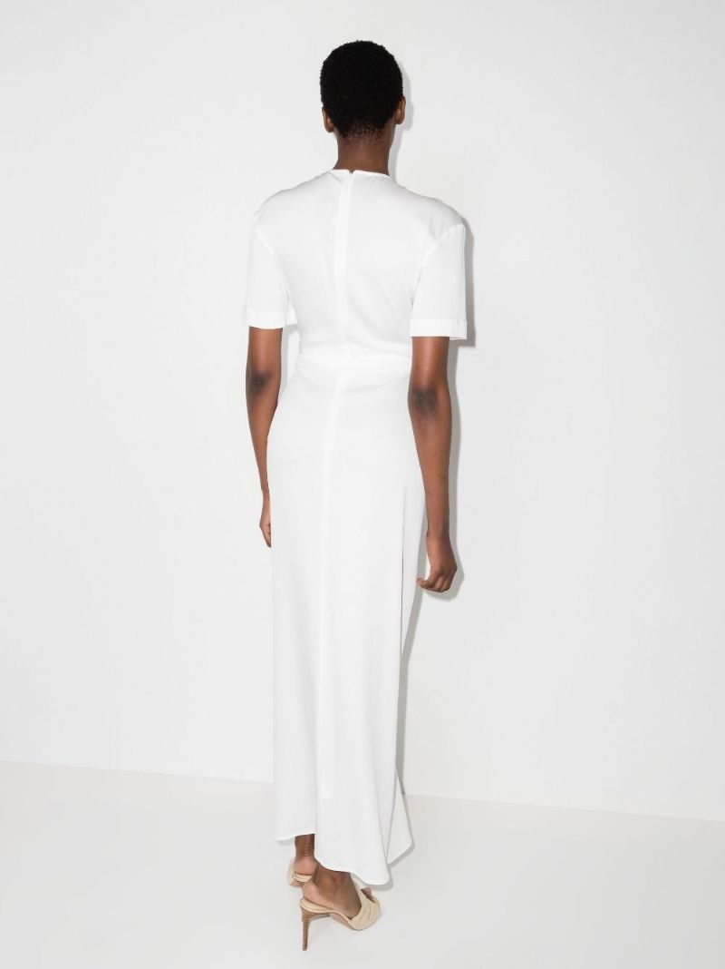 Cutout Ruched Maxi Dress