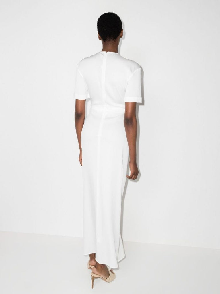 Cutout Ruched Maxi Dress