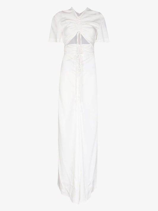 Cutout Ruched Maxi Dress
