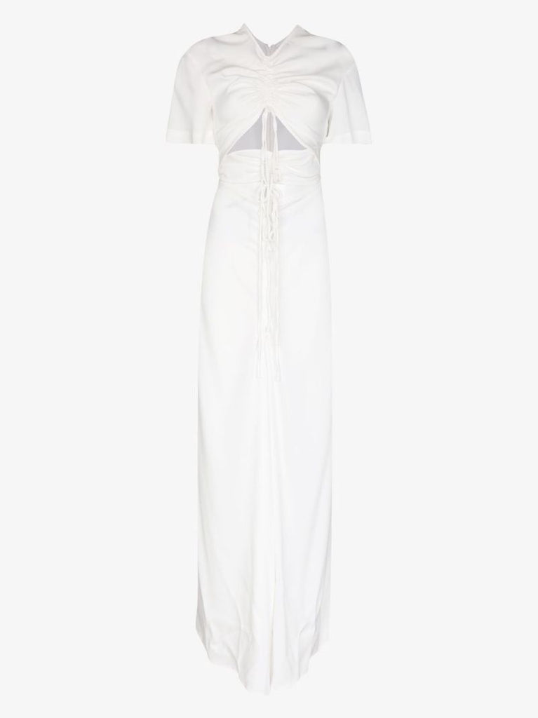 Cutout Ruched Maxi Dress