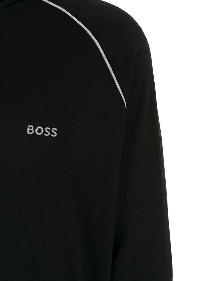 Black Zip-through Hoodie