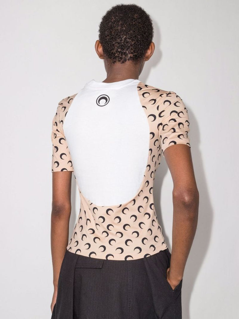 Regenerated Crescent Moon Graphic Top