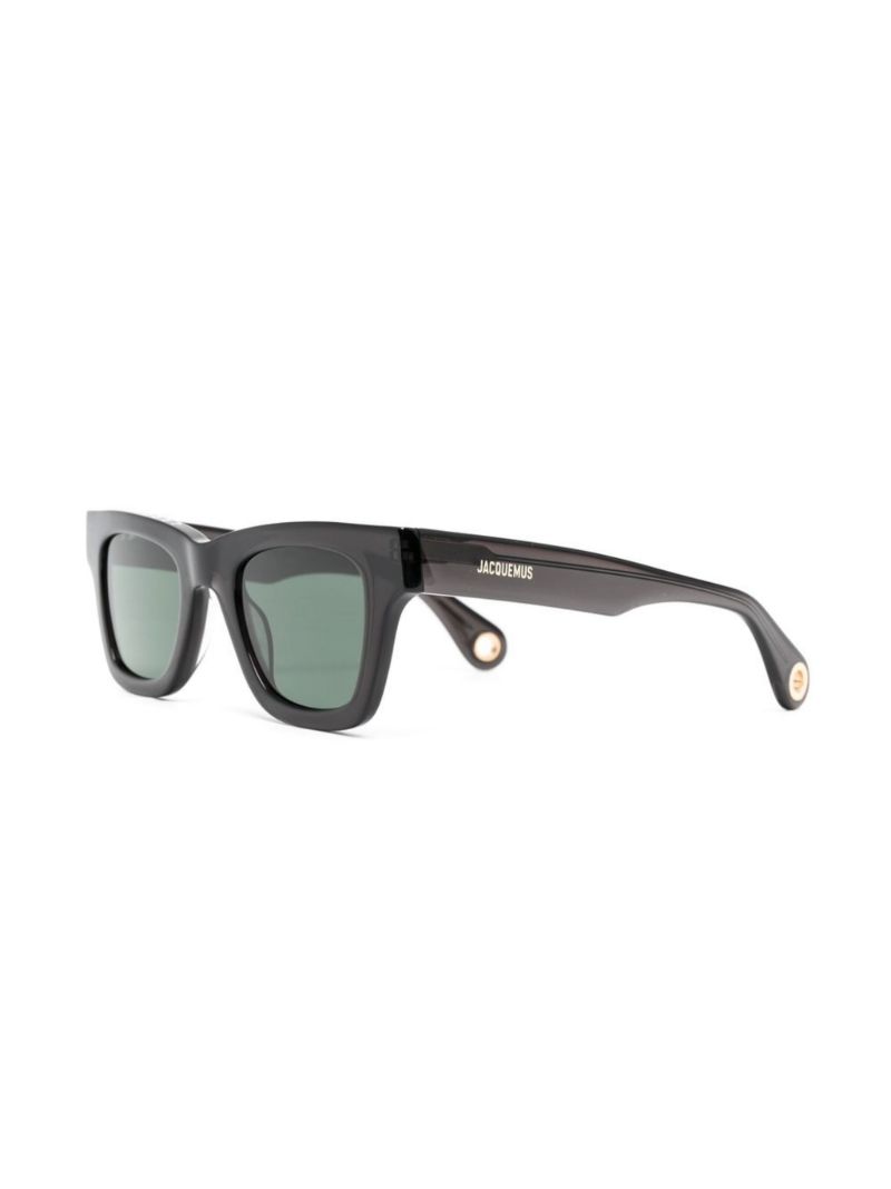 Black Les Lunettes Nocio Square Sunglasses