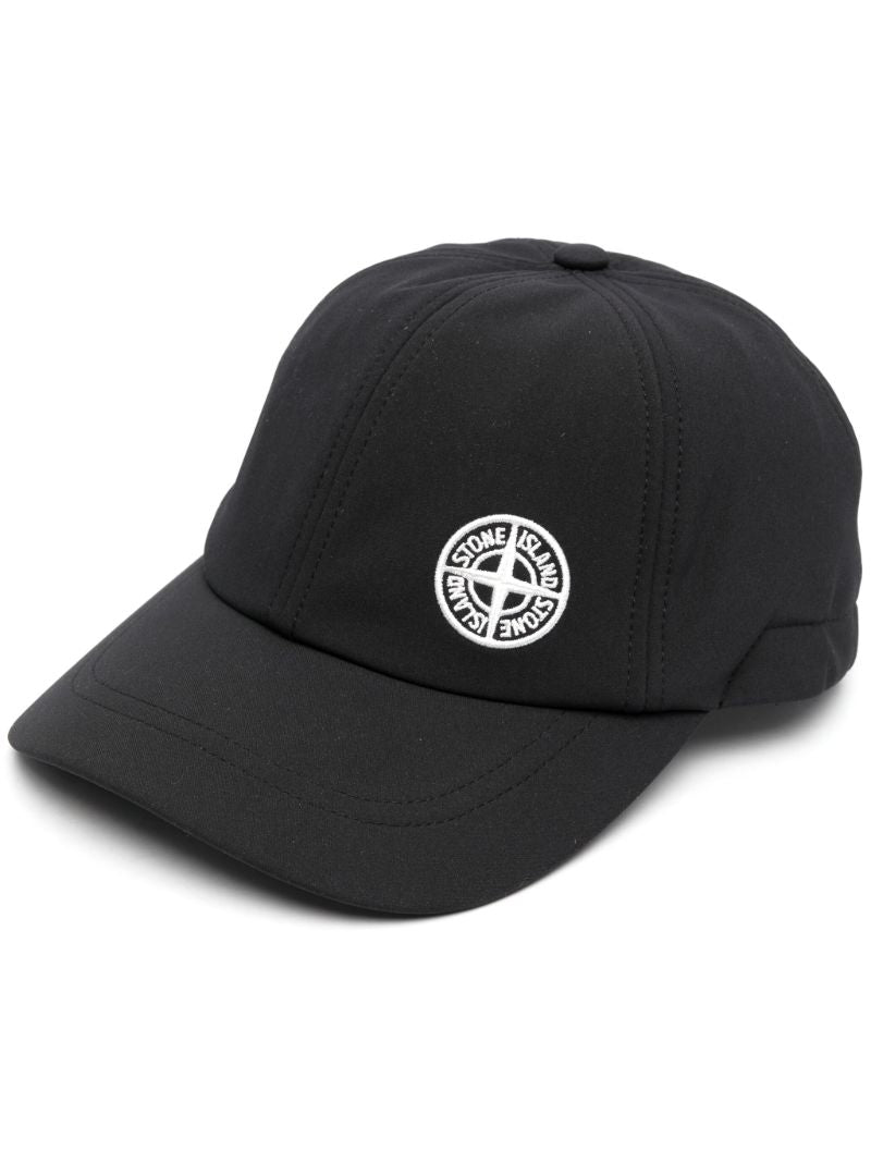 Black Embroidered Logo Baseball Cap