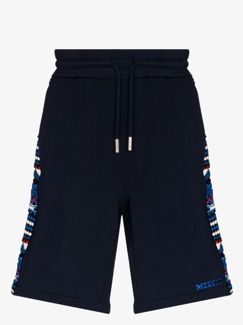 Crochet Panelled Knee-length Shorts