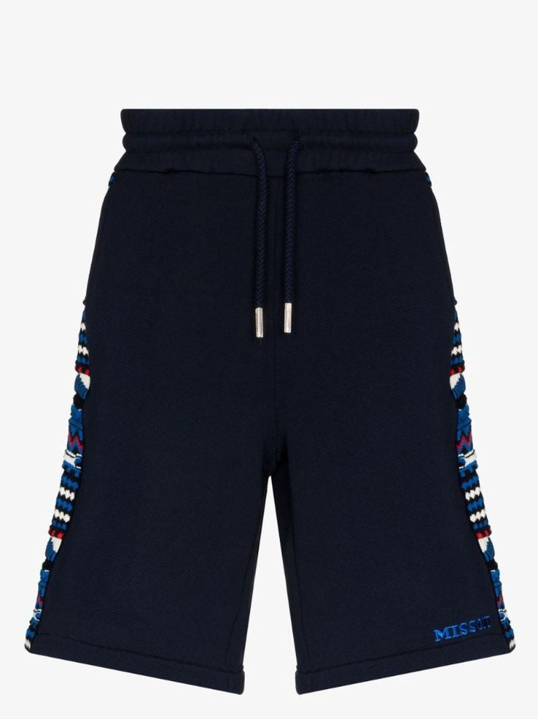 Crochet Panelled Knee-length Shorts