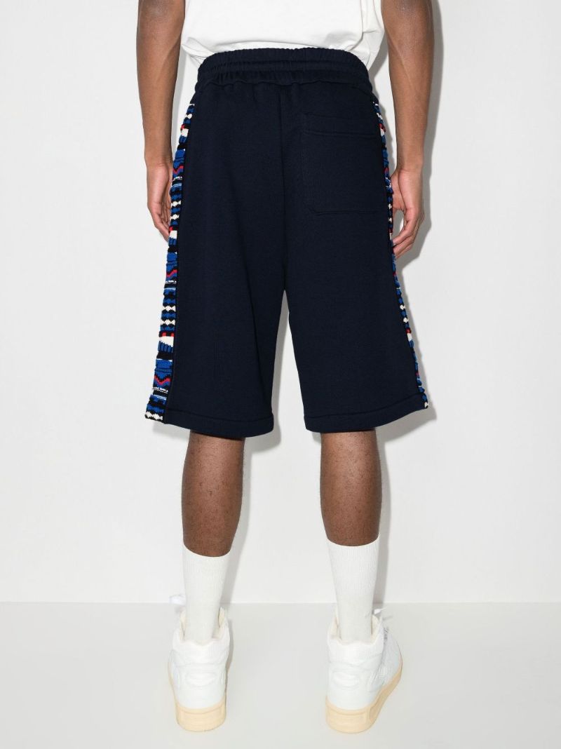 Crochet Panelled Knee-length Shorts