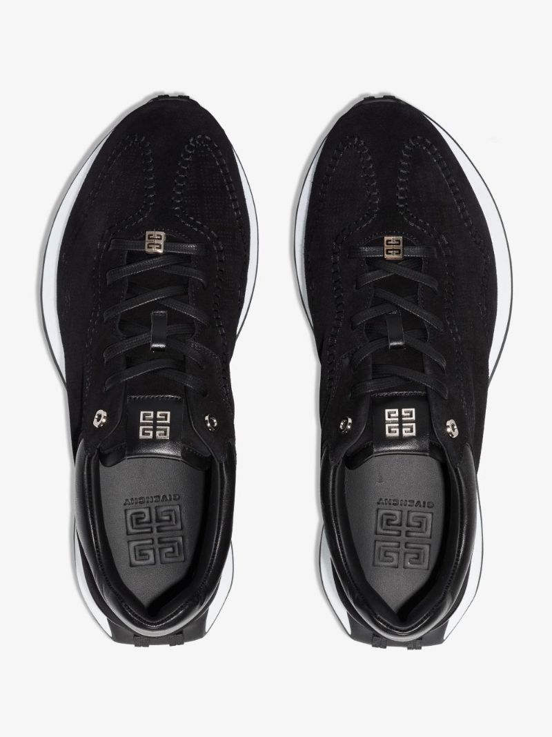 Black Giv CraftÃ_x0082_Â runner Low Top Suede Sneakers