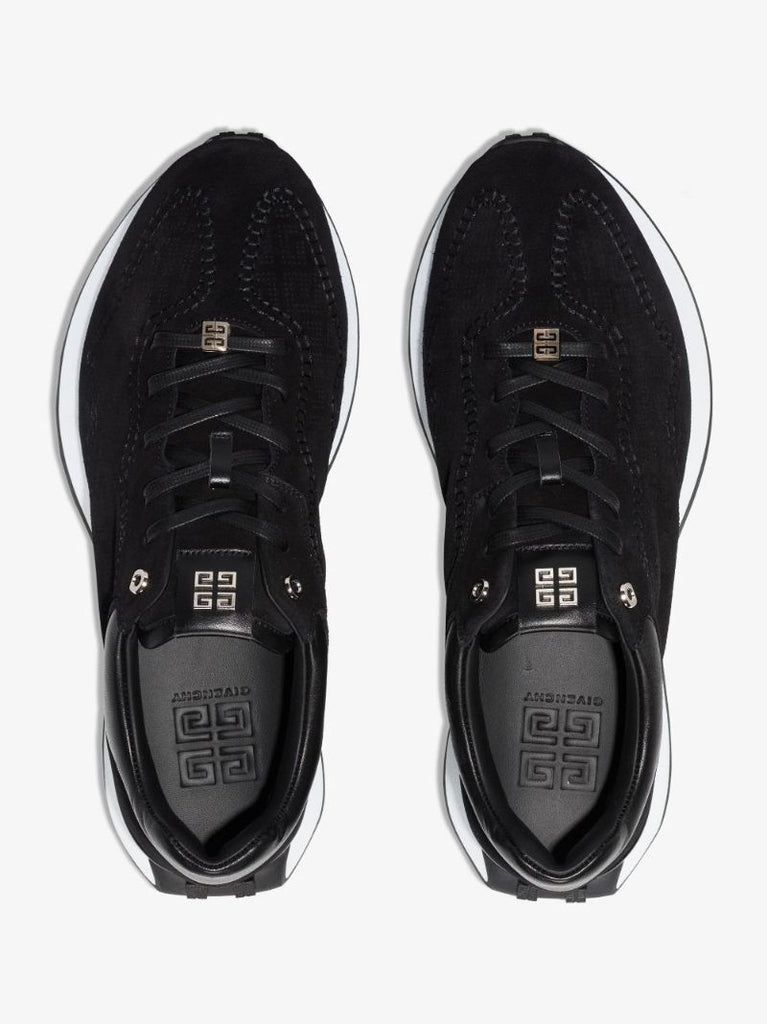 Black Giv CraftÃ_x0082_Â runner Low Top Suede Sneakers