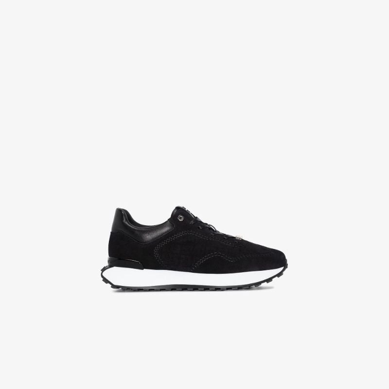 Black Giv CraftÃ_x0082_Â runner Low Top Suede Sneakers
