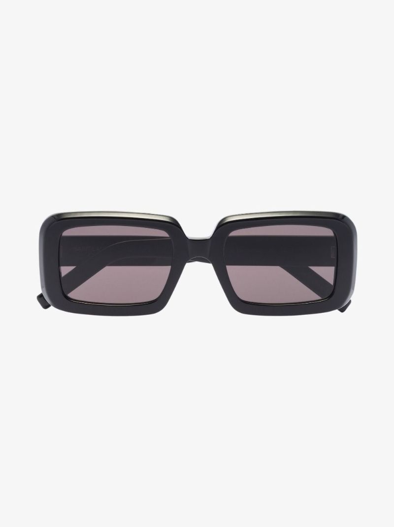 Black Rectangle Frame Sunglasses
