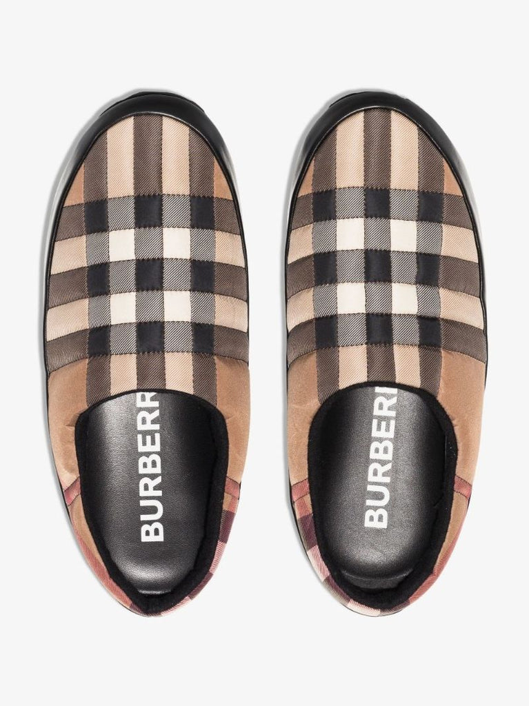 Brown Northaven Check Slippers