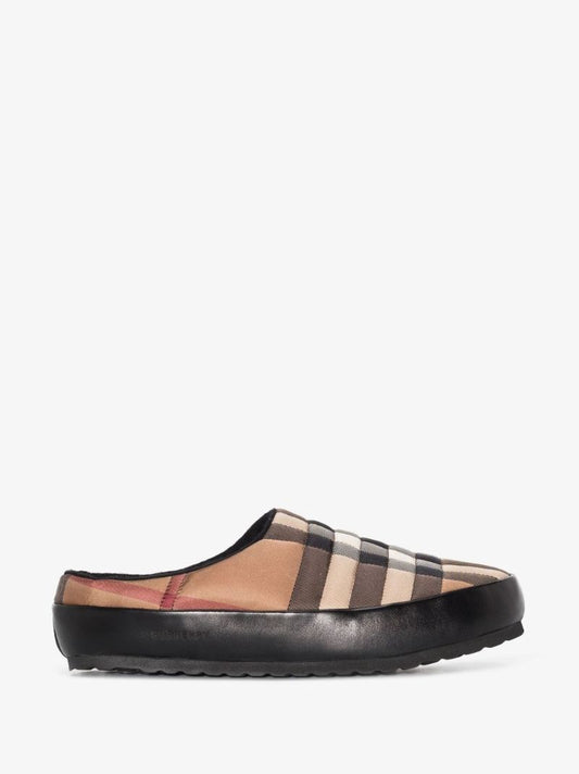 Brown Northaven Check Slippers