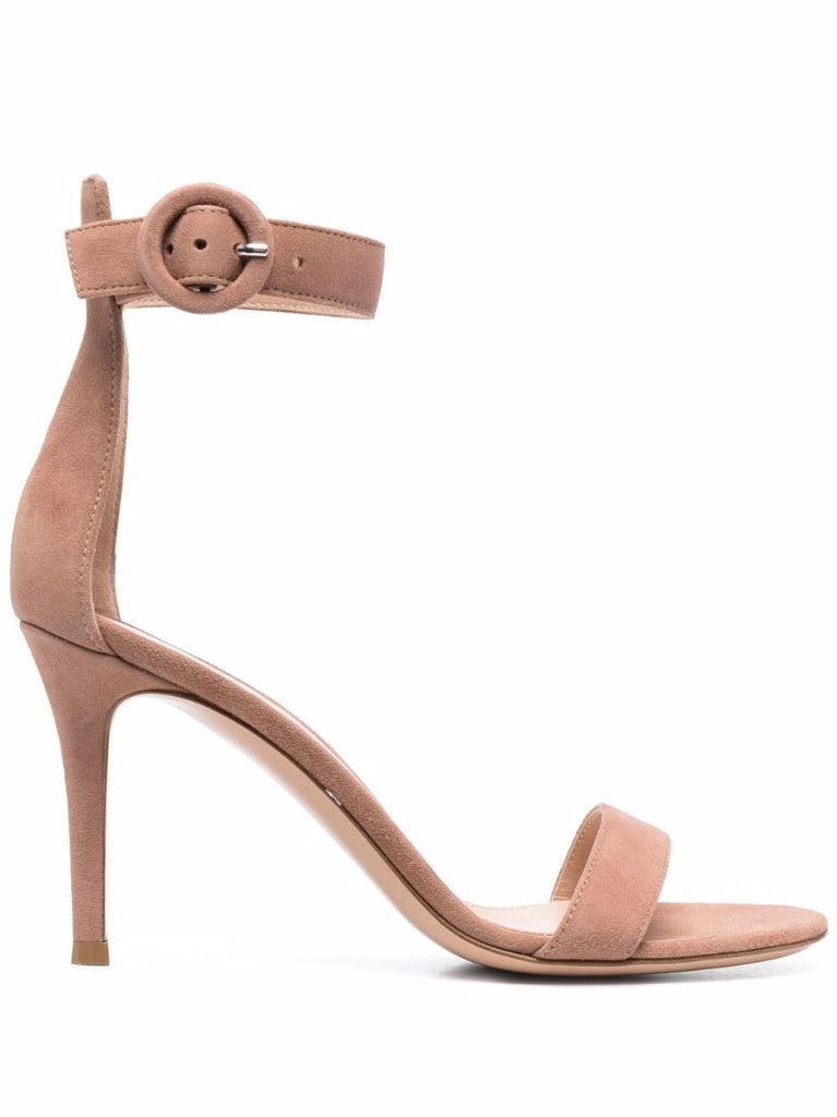 Brown Portofino 85 Suede Sandals