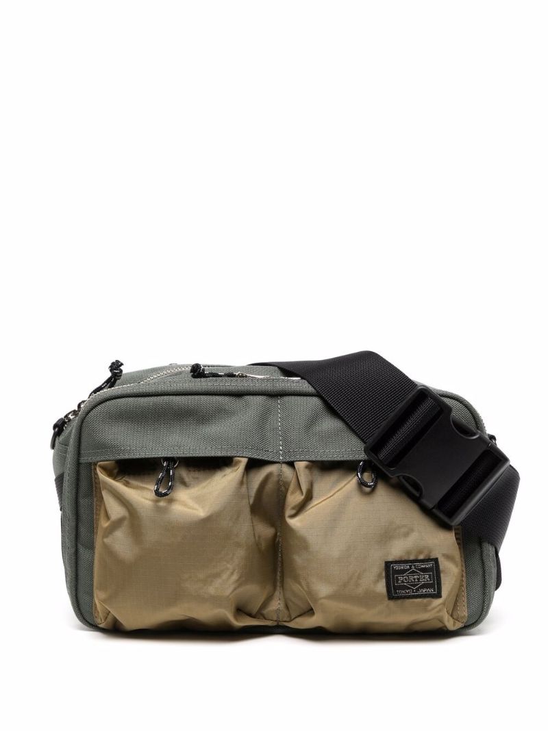 Grey Multi Compartment Belt Bag