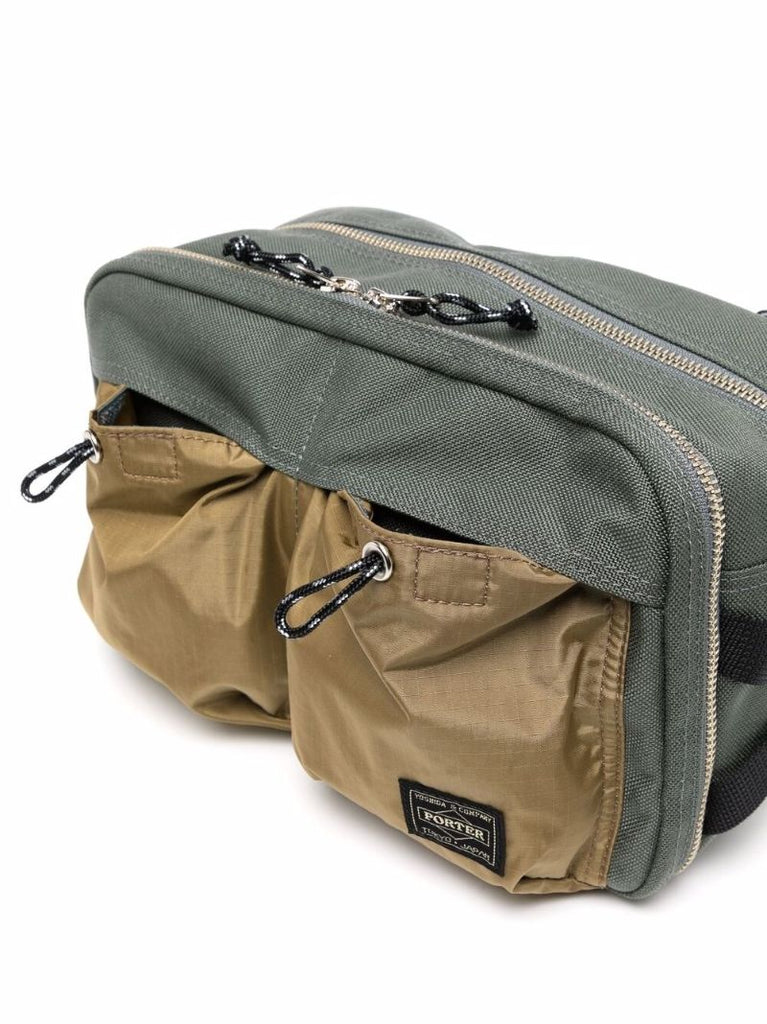 Grey Multi Compartment Belt Bag