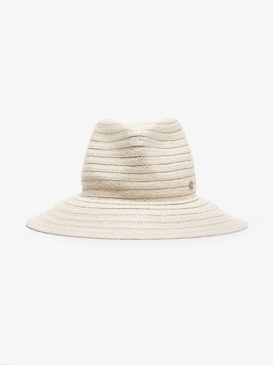Neutral Panama Raffia Bucket Hat