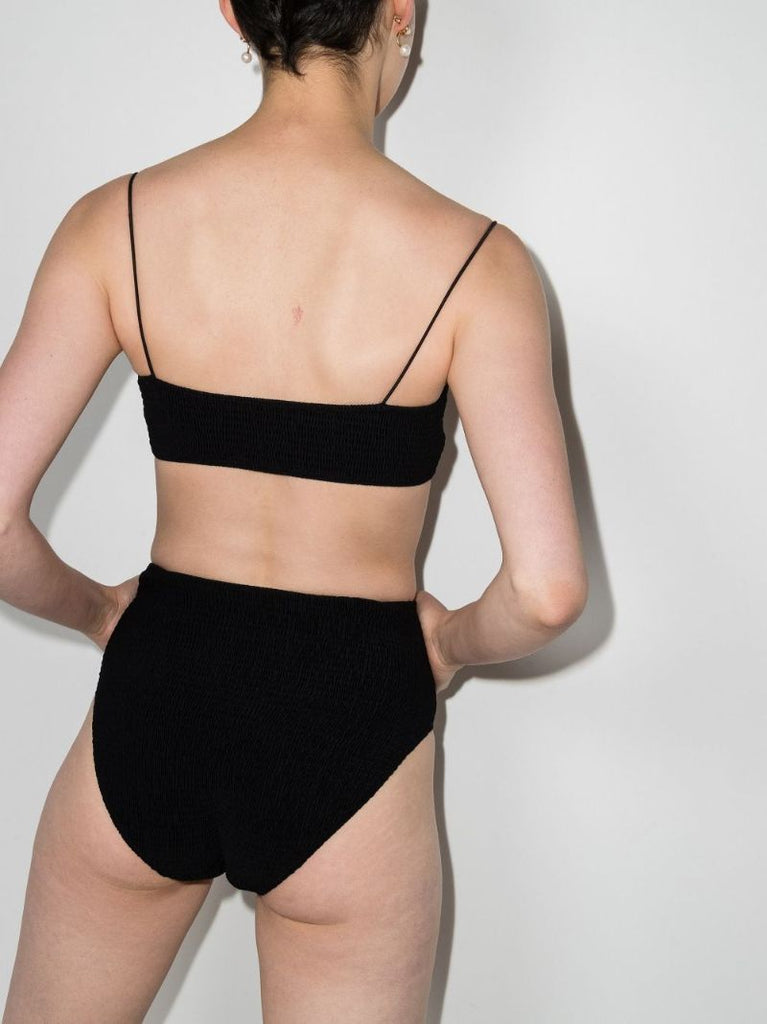 Black High-rise Bikini Bottoms