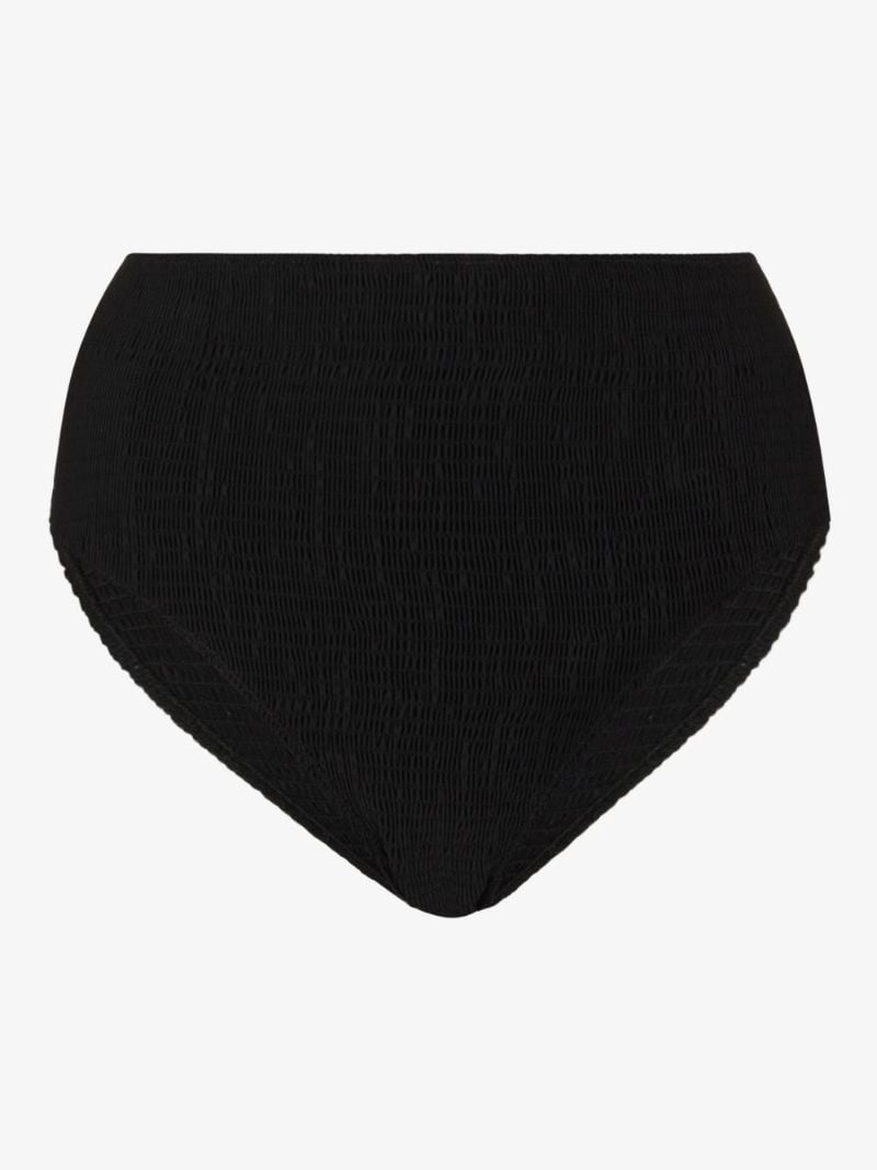 Black High-rise Bikini Bottoms