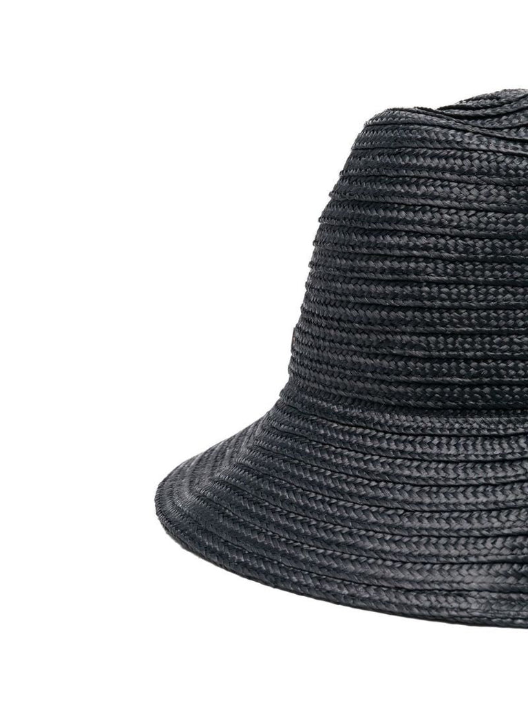 Black Panama Woven Sun Hat