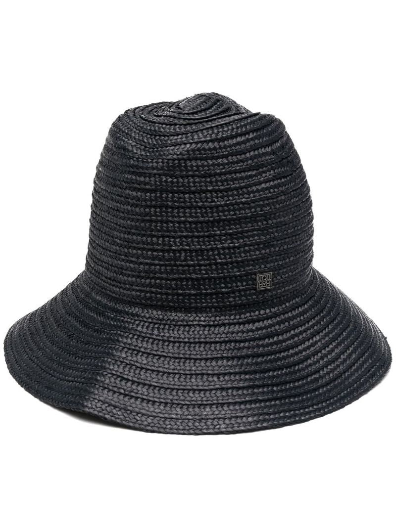 Black Panama Woven Sun Hat