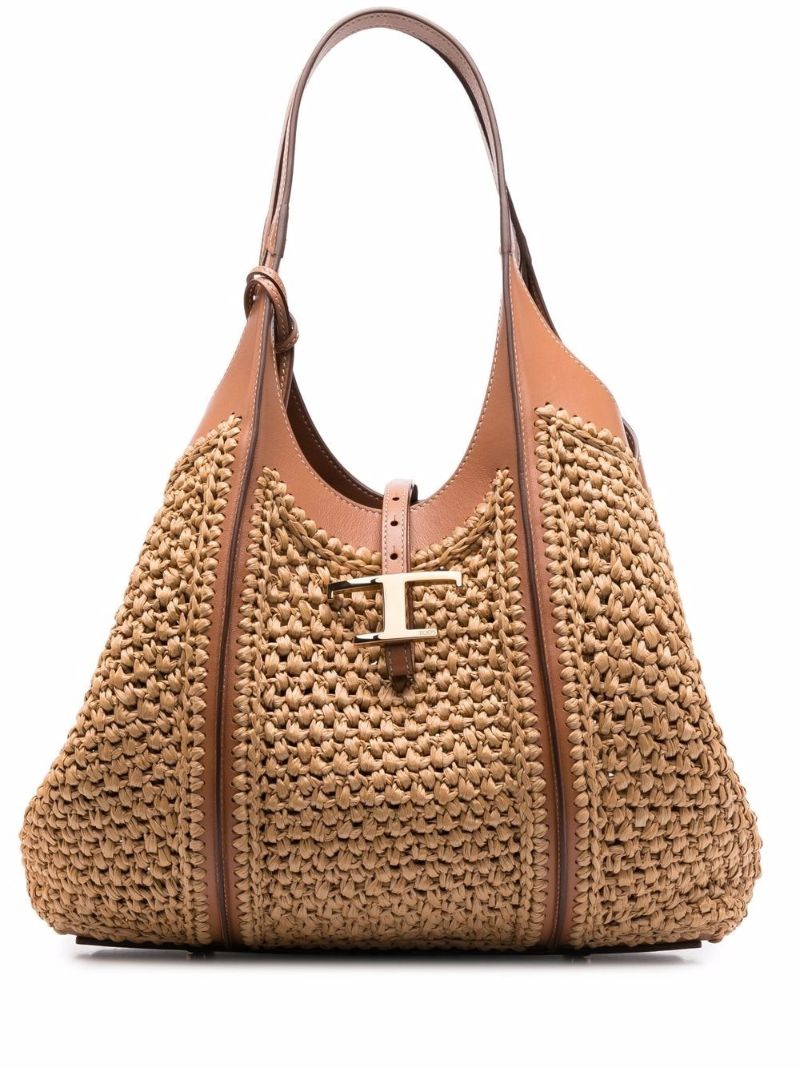 Neutral Timeless Raffia Tote Bag