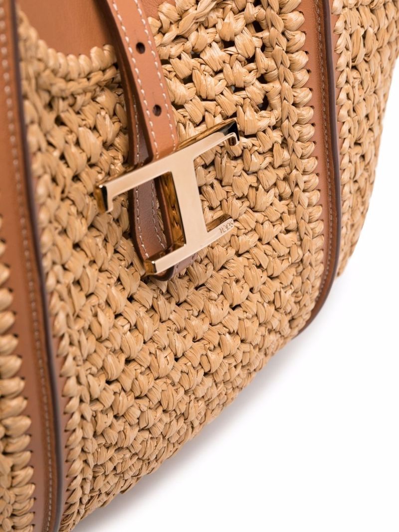 Neutral Timeless Raffia Tote Bag