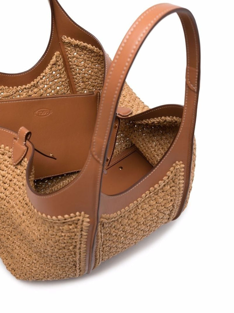 Neutral Timeless Raffia Tote Bag