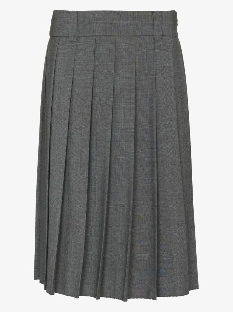 Prince of Wales-check Wool Skirt