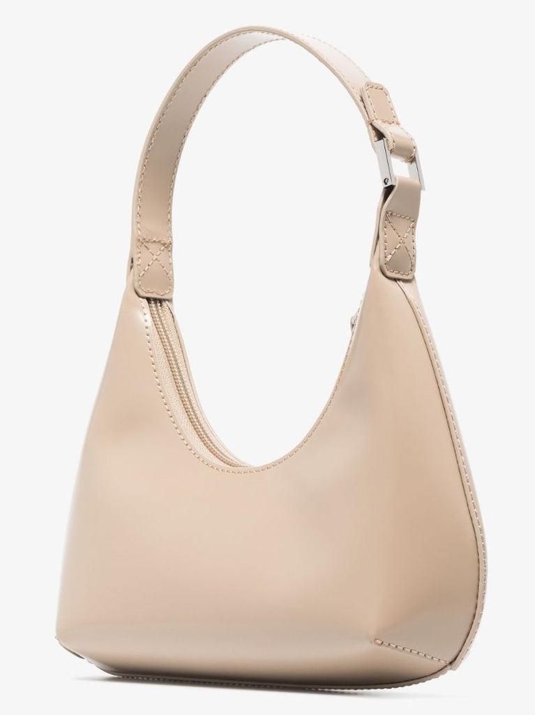 Neutral Amber Baby Leather Shoulder Bag