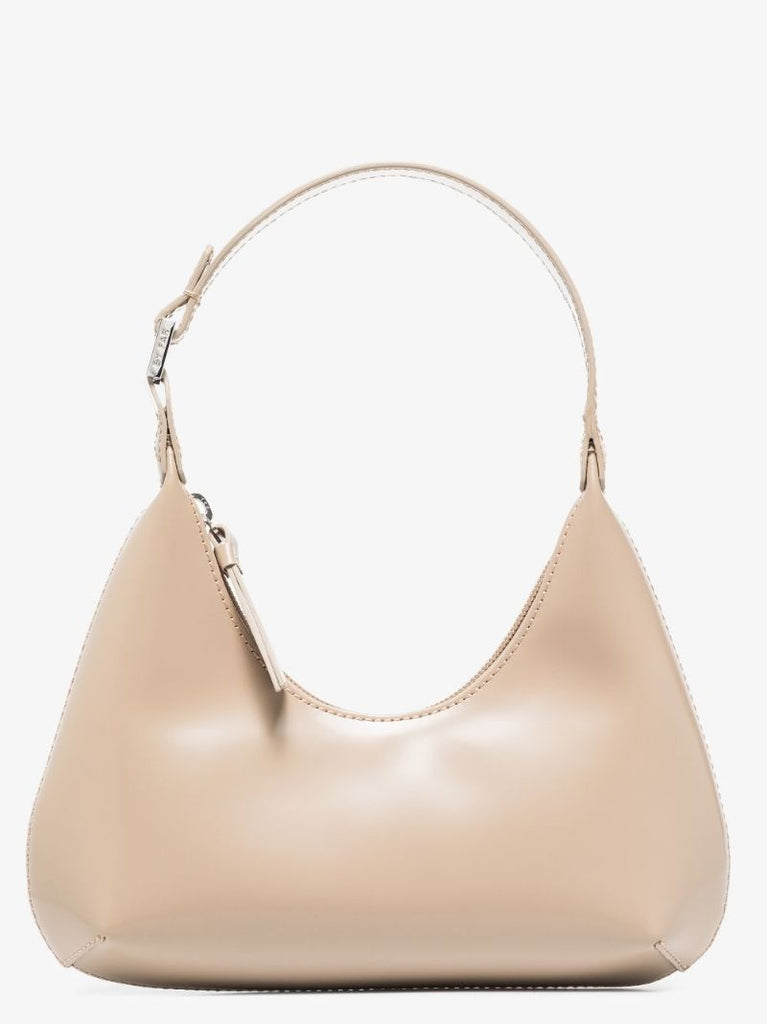 Neutral Amber Baby Leather Shoulder Bag