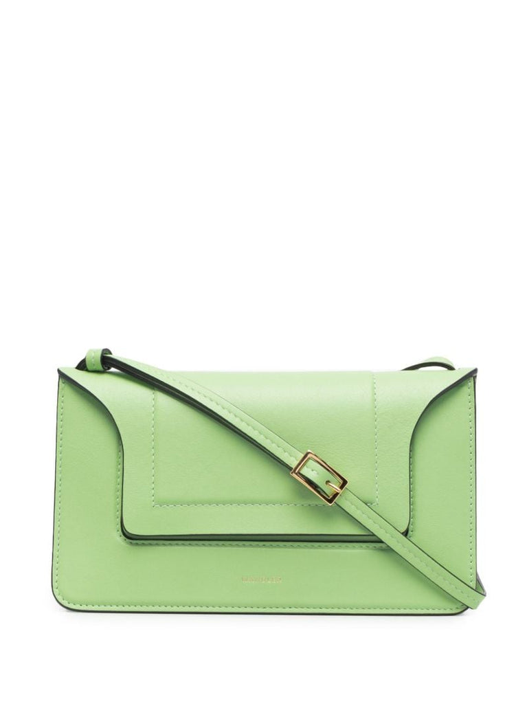 Green Penelope Mini Leather Shoulder Bag