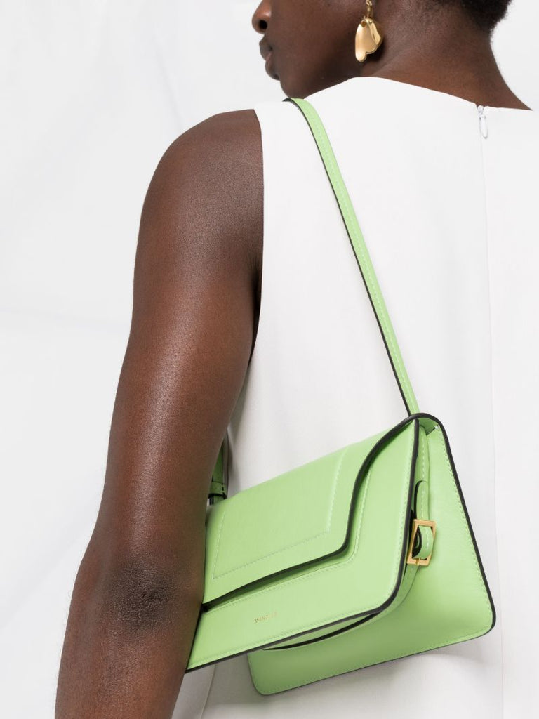 Green Penelope Mini Leather Shoulder Bag